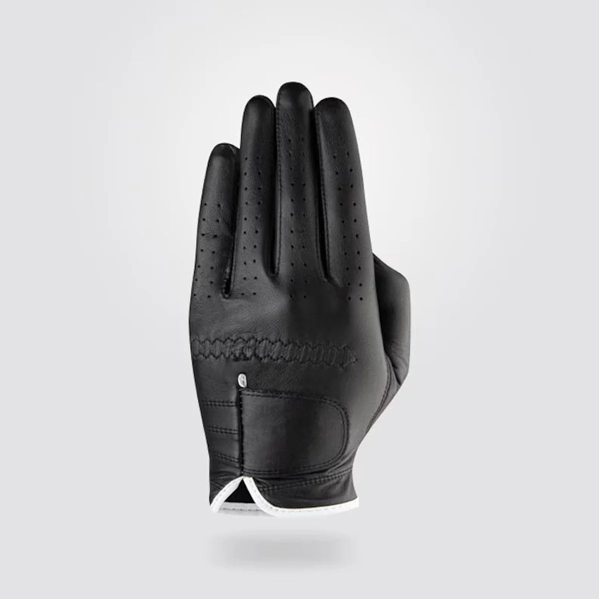 Black cabretta golf glove