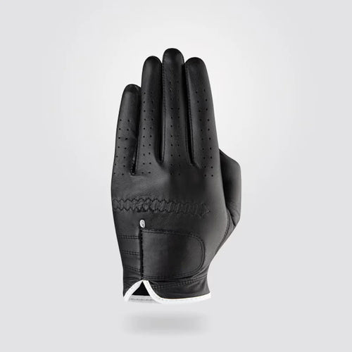 Black cabretta golf glove