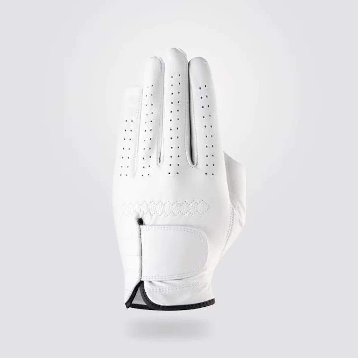 White cabretta golf glove